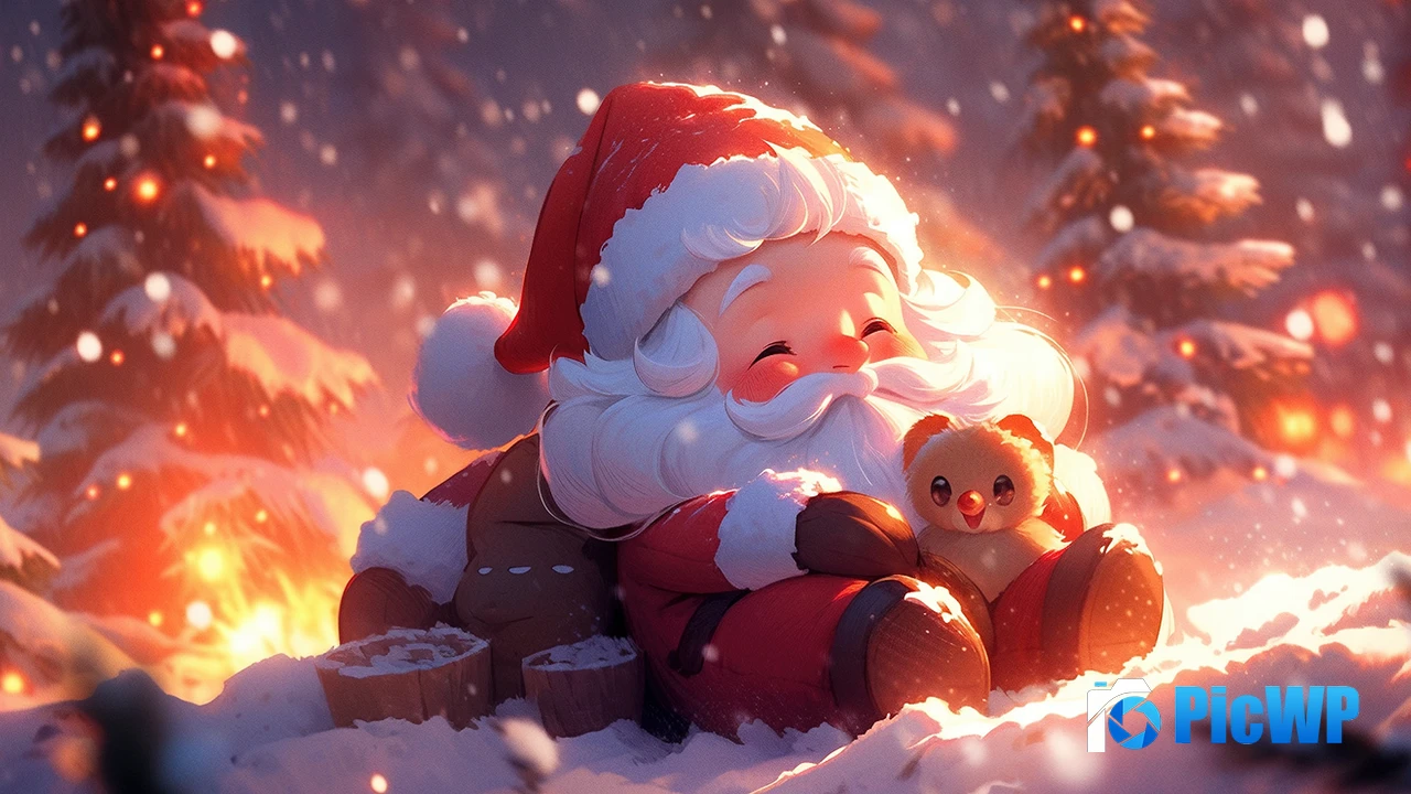 Adorable Santa Claus 4K PC Wallpaper