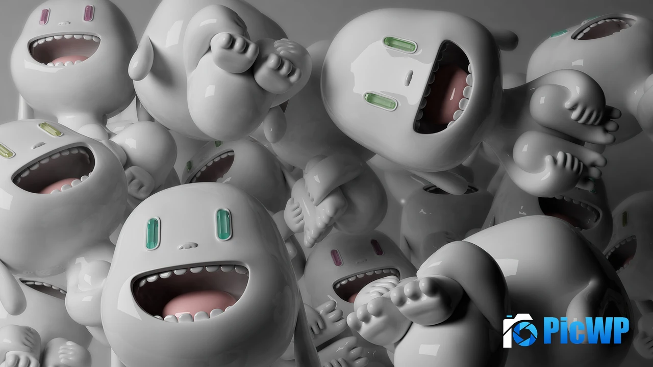 3D Smileys 4K PC Wallpaper