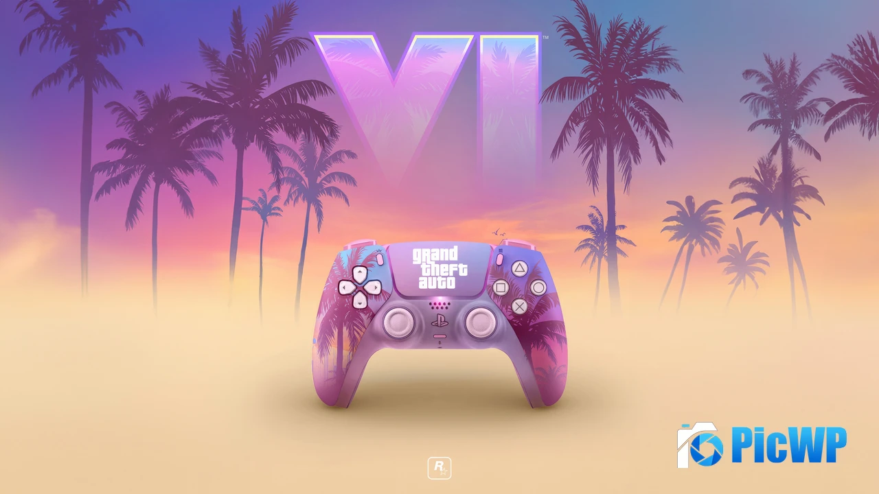 GTA 6 DualSense Wireless Controller 4K PC Wallpaper