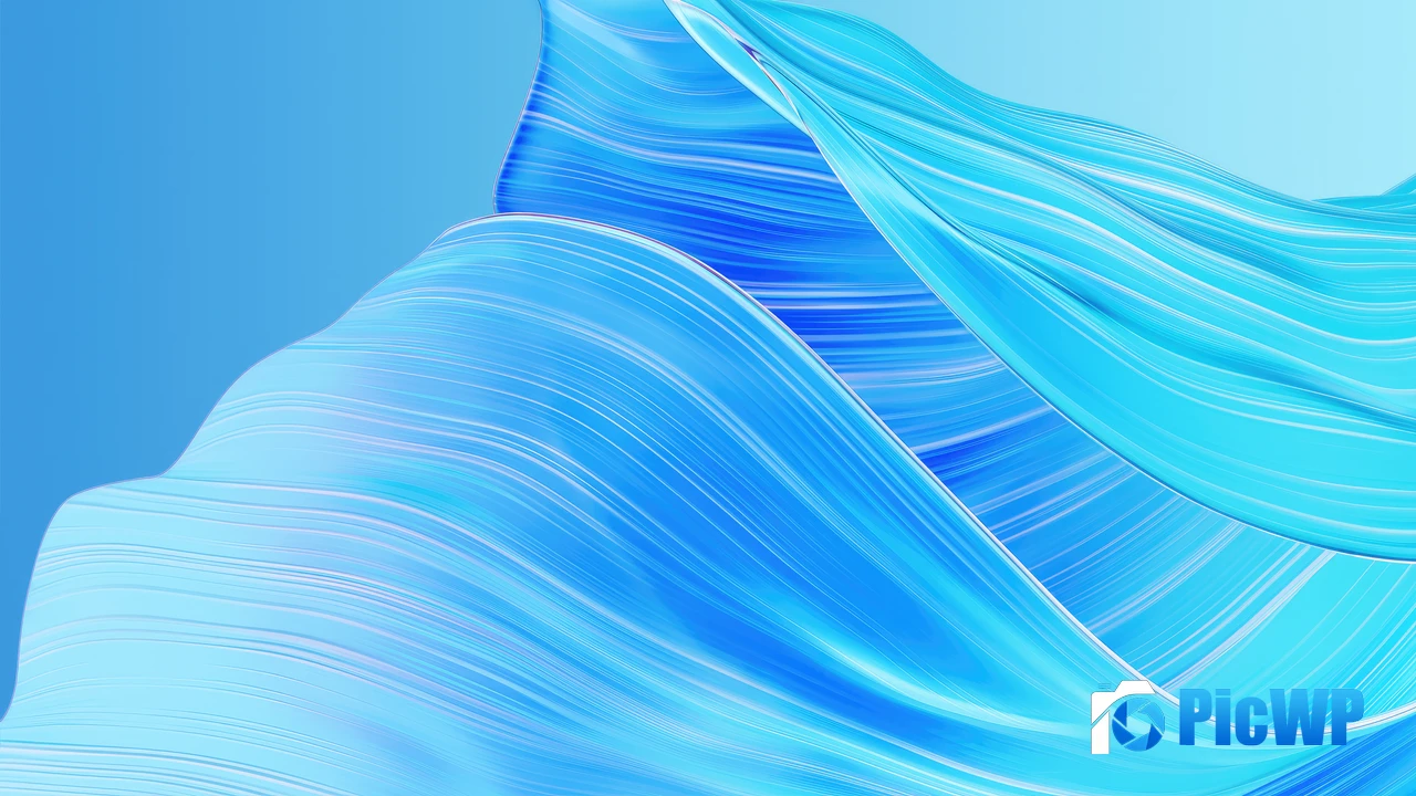 Oppo Blue abstract 4K PC Wallpaper