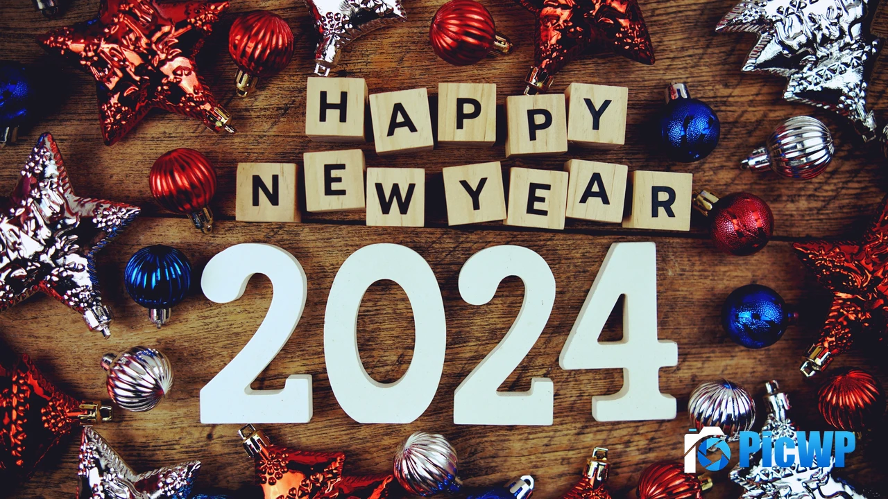 Happy New Year 2024 4K PC Wallpaper