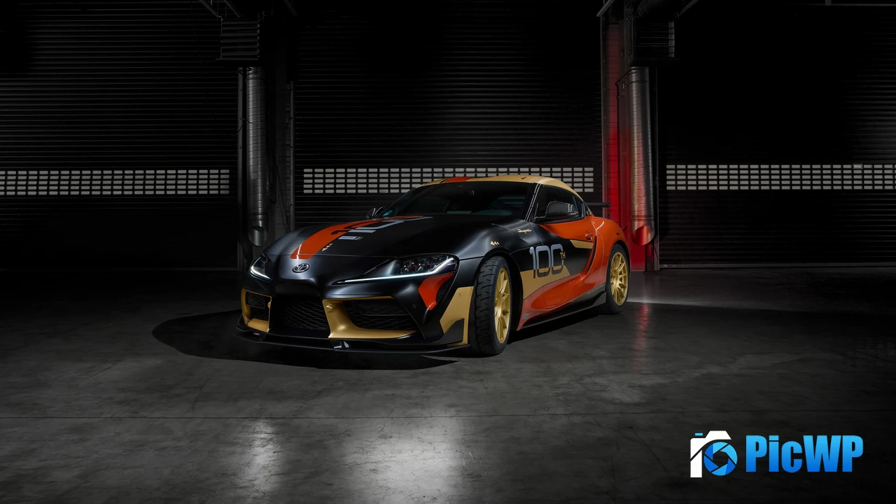 Toyota GR Supra GT4 100th Edition Tribute 4K PC Wallpaper