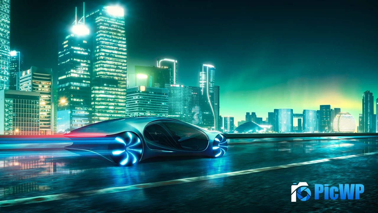 Cool Mercedes-Benz Vision AVTR Concept Car 4K PC Wallpaper