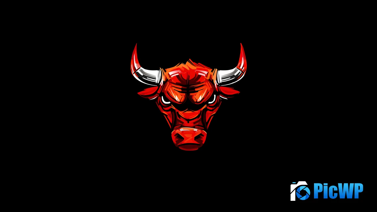 Chicago Bulls Logo 4K PC Wallpaper
