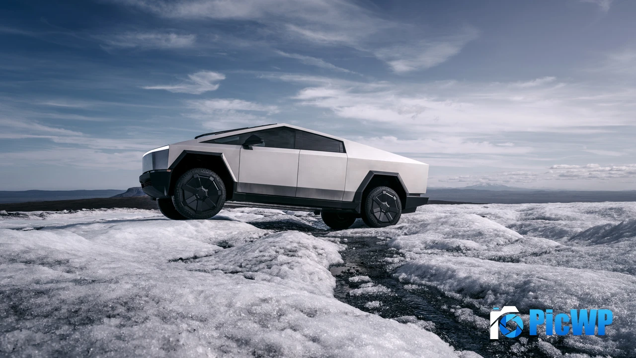 Tesla Cybertruck Off-roading 4K PC Wallpaper