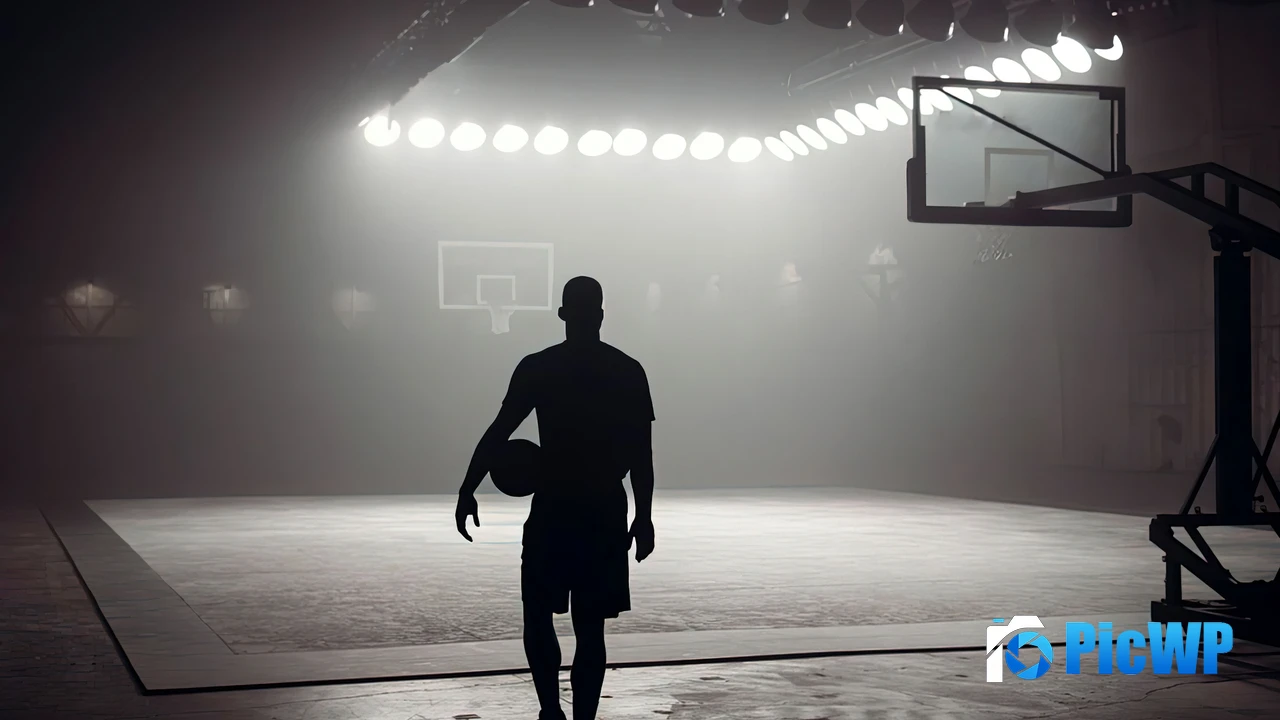 Basketball player Silhouette 4K PC Wallpaper