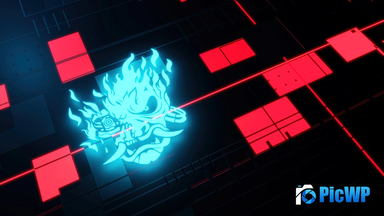 Cyberpunk Samurai Logo 4K PC Wallpaper