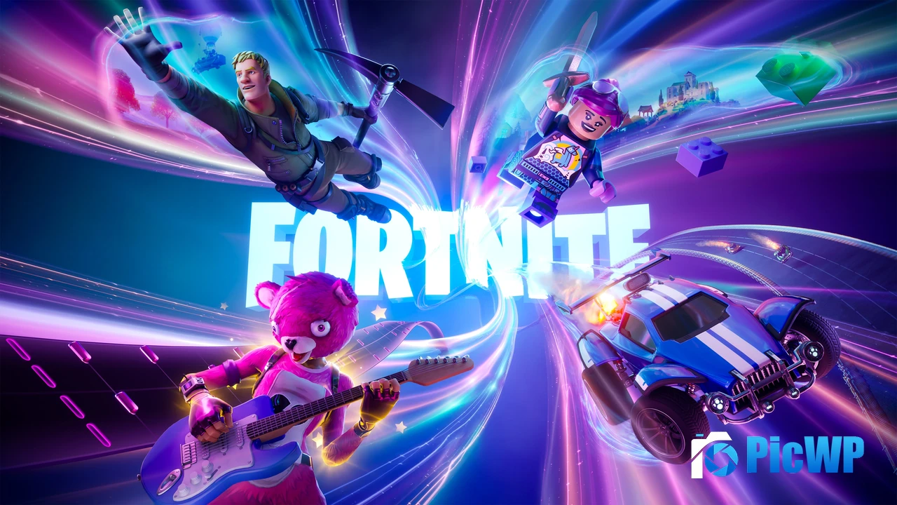 Fortnite LEGO 4K PC Wallpaper