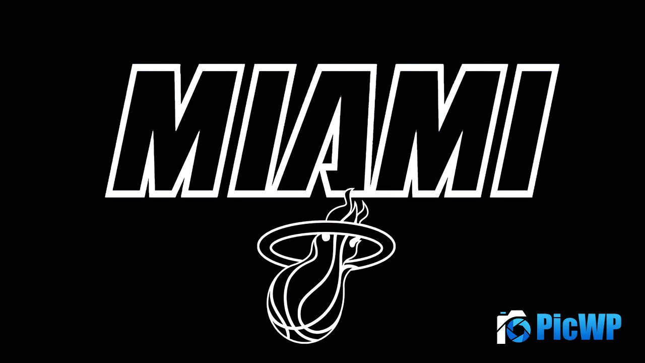 Miami Heat Minimalist 4K PC Wallpaper