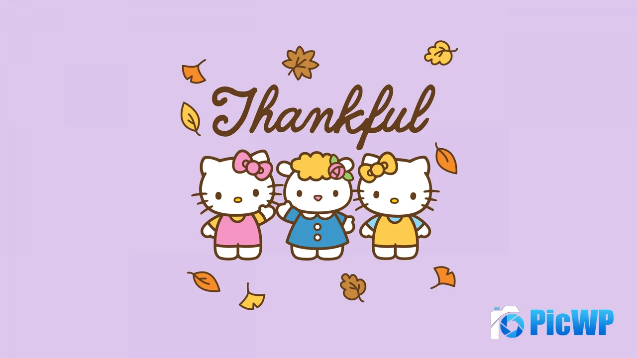Thankful Hello Kitty 4K PC Wallpaper