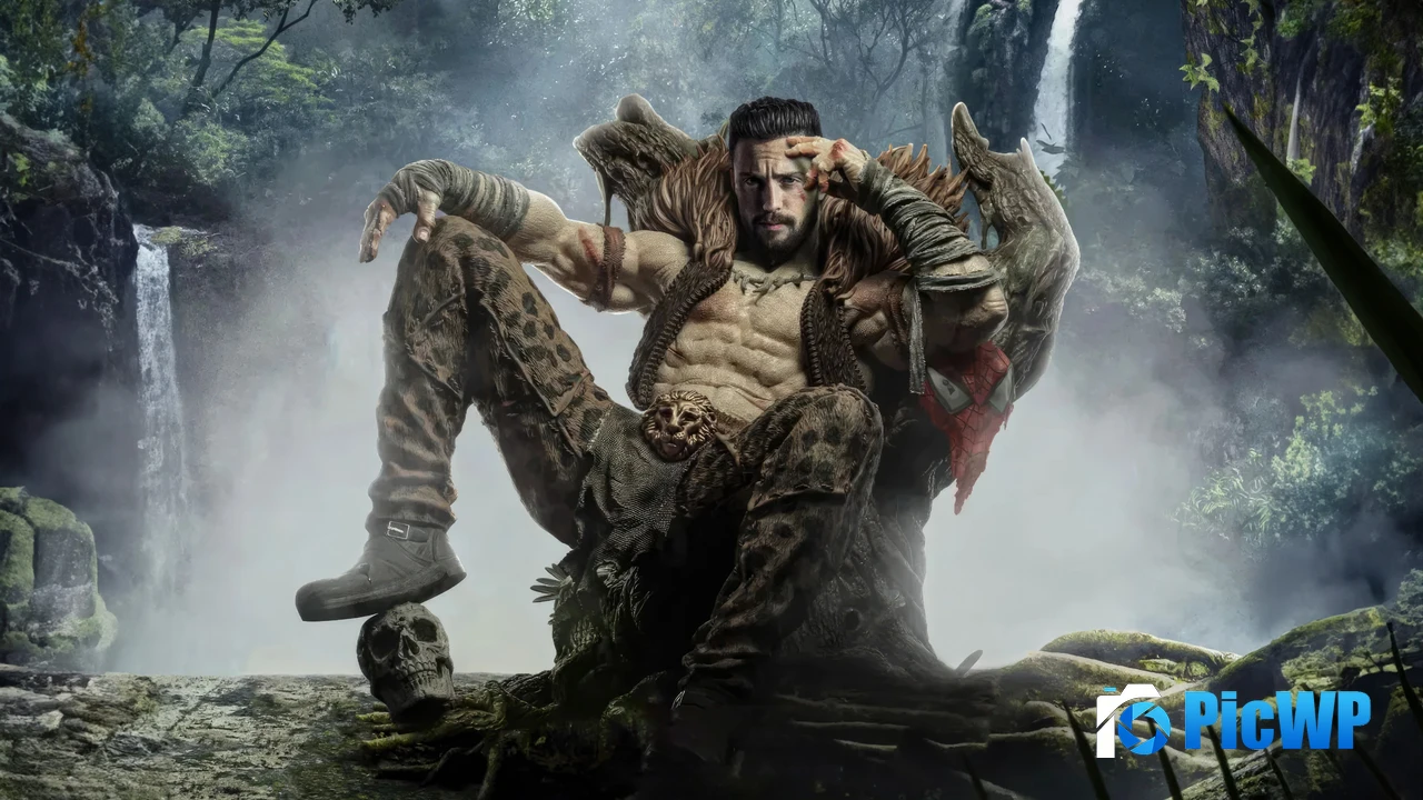 Aaron Taylor-Johnson Kraven the Hunter 4K PC Wallpaper