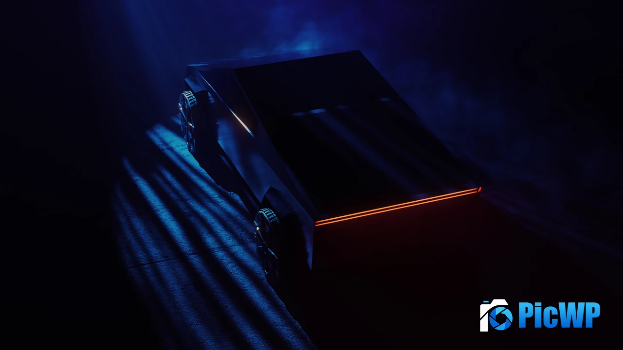 Tesla Cybertruck Dark 4K PC Wallpaper