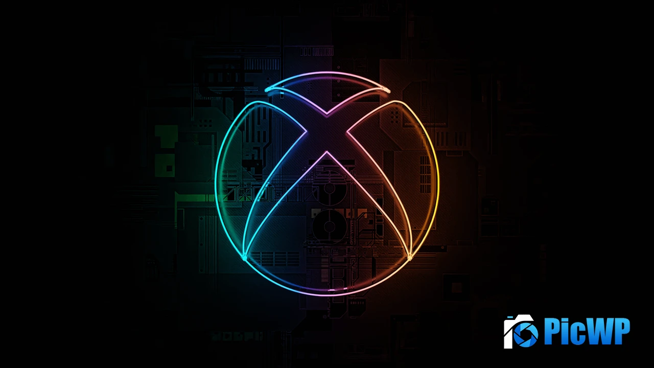 Neon Xbox logo 4K PC Wallpaper