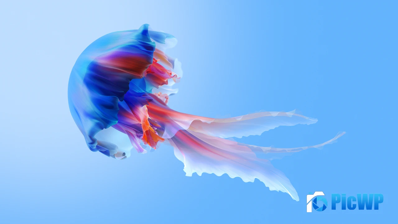 Jellyfish Blue aesthetic 4K PC Wallpaper