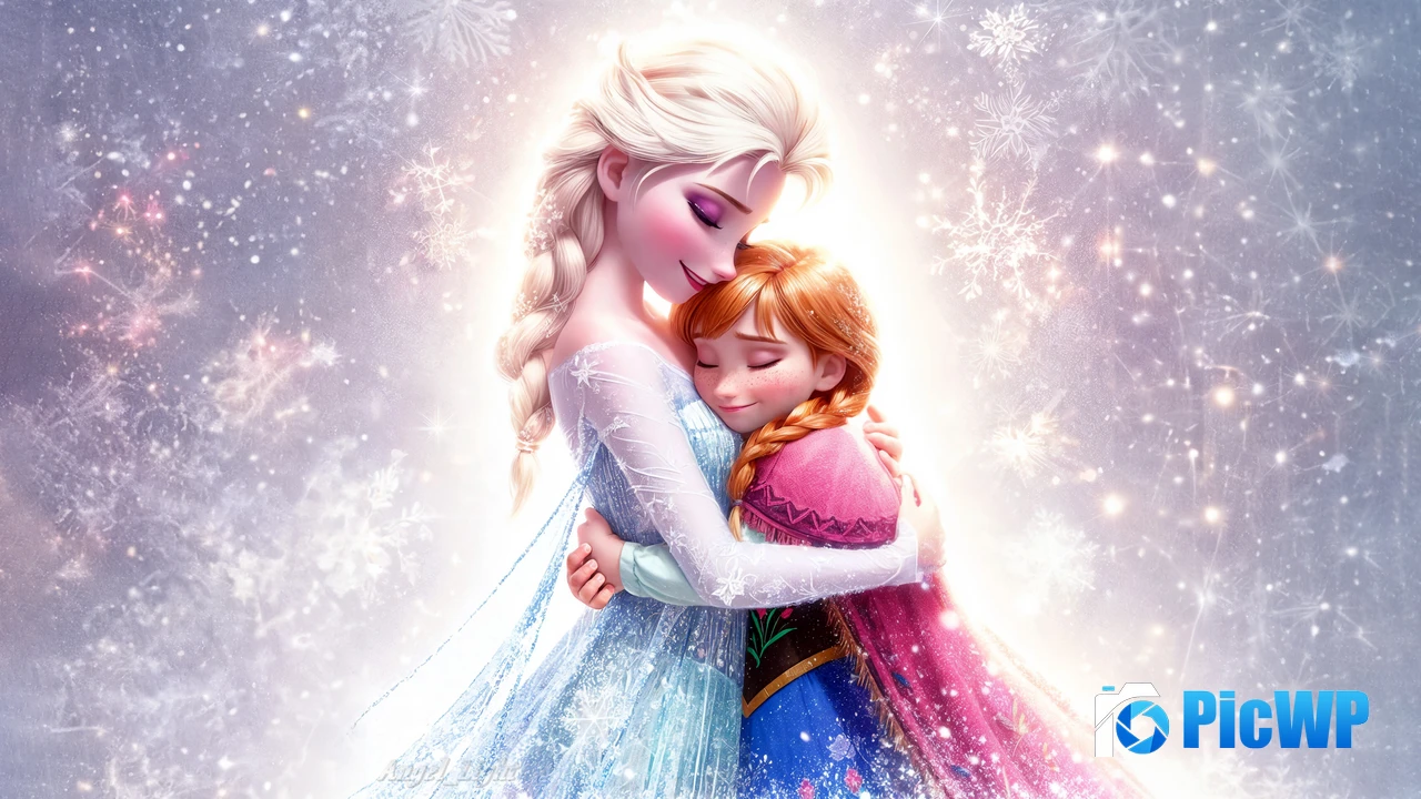 Elsa Anna 4K PC Wallpaper