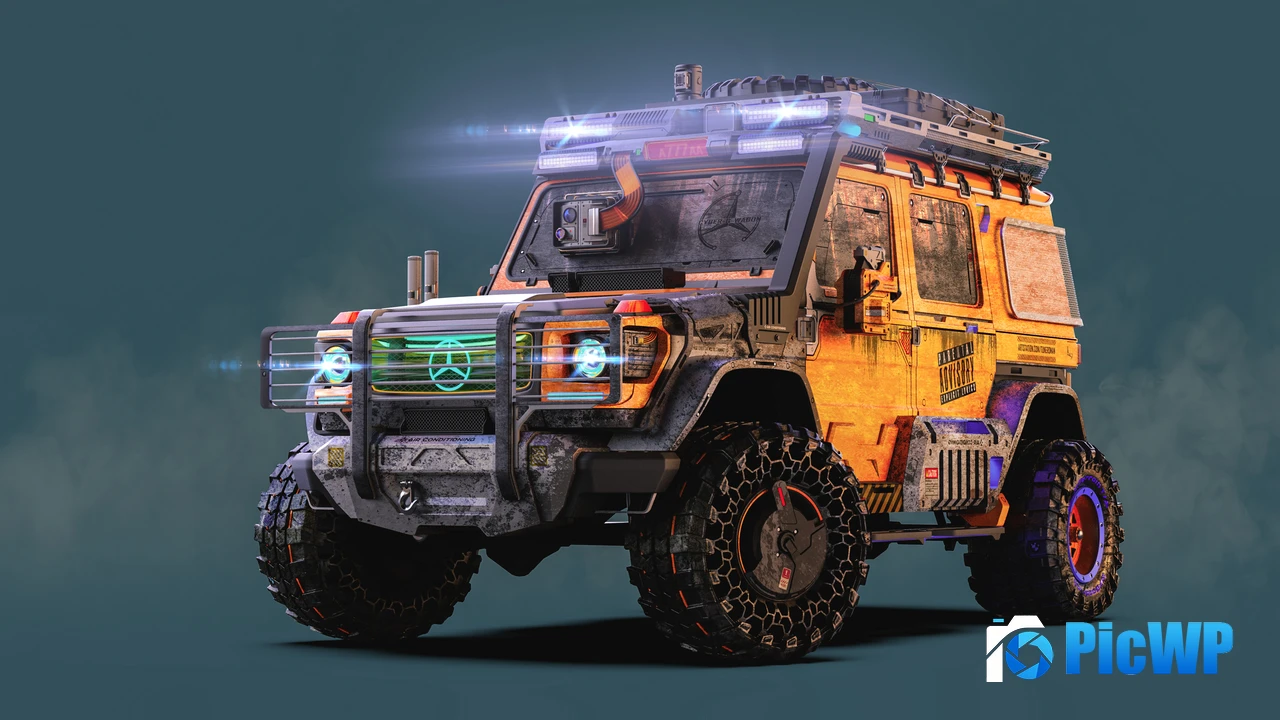 Mercedes-Benz G-Class Cyberpunk 4K PC Wallpaper