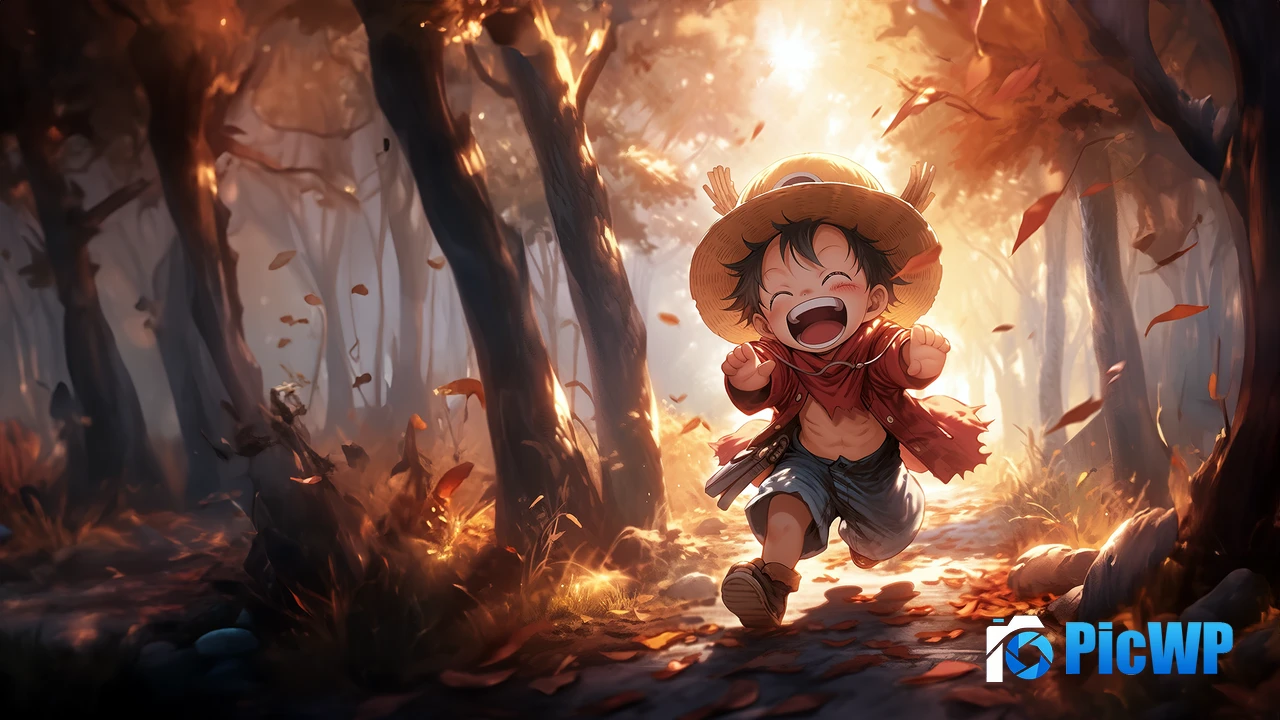 Chibi Luffy One Piece 4K PC Wallpaper