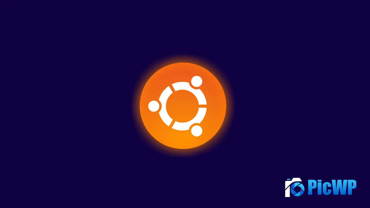 ubuntu Logo Dark background 4K PC Wallpaper