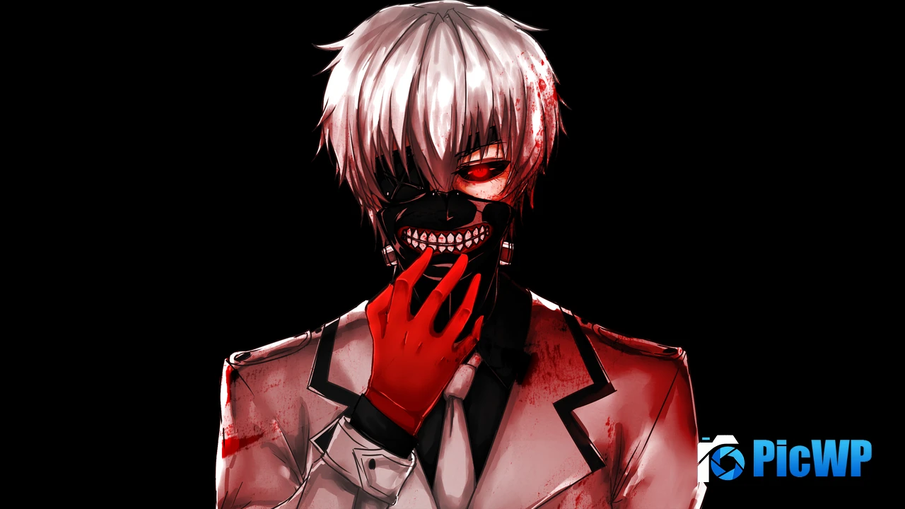 Ken Kaneki Blood 4K PC Wallpaper