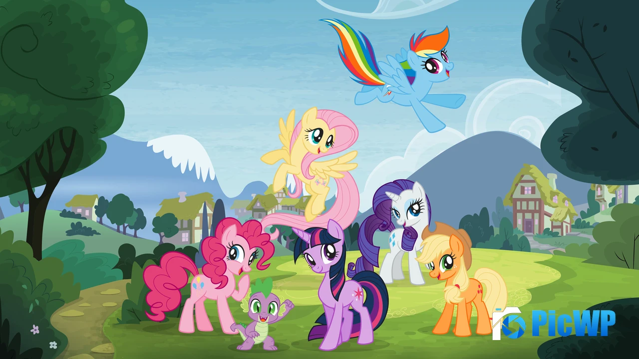 My Little Pony Friendship is Magic Poster 4K PC Wallpaper