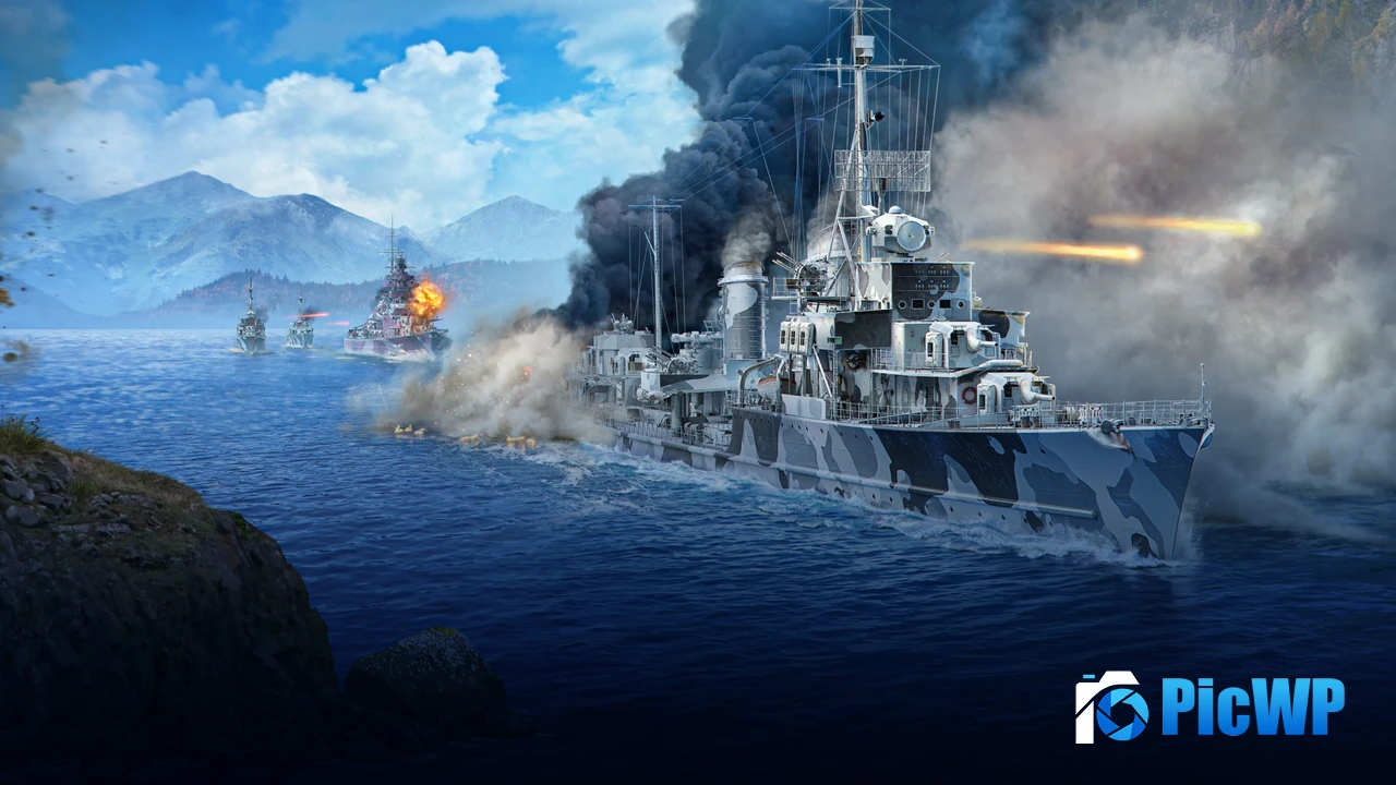 World of Warships Online games 4K PC Wallpaper