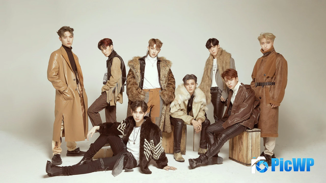 ATEEZ K-pop group 4K PC Wallpaper