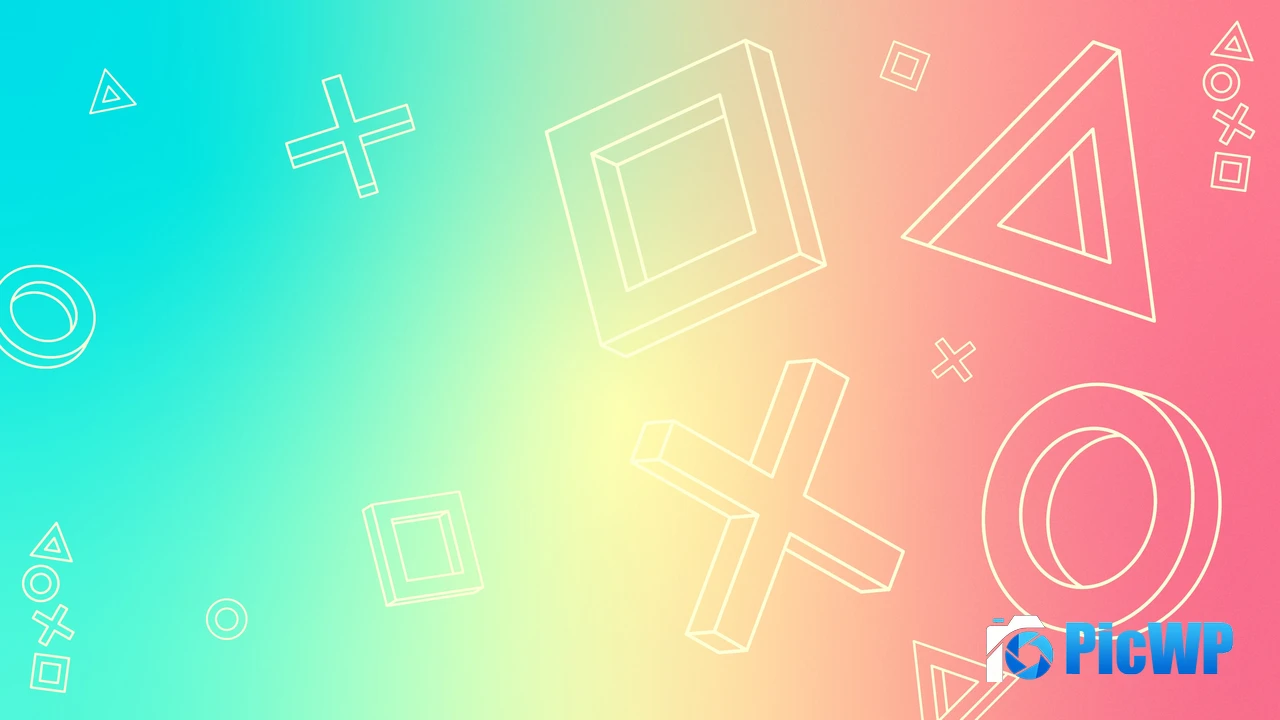 PlayStation Controller Icons 4K PC Wallpaper