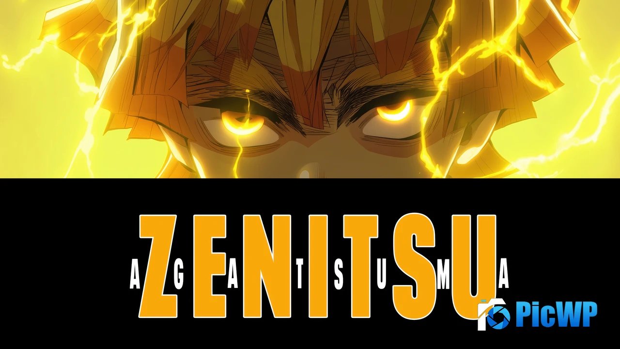 Zenitsu Agatsuma Eyes 4K PC Wallpaper
