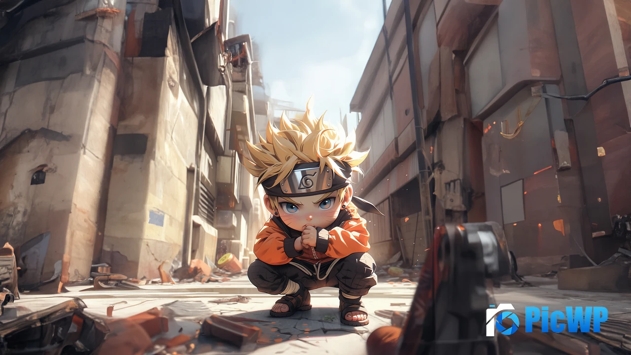 Naruto Uzumaki Chibi 4K PC Wallpaper