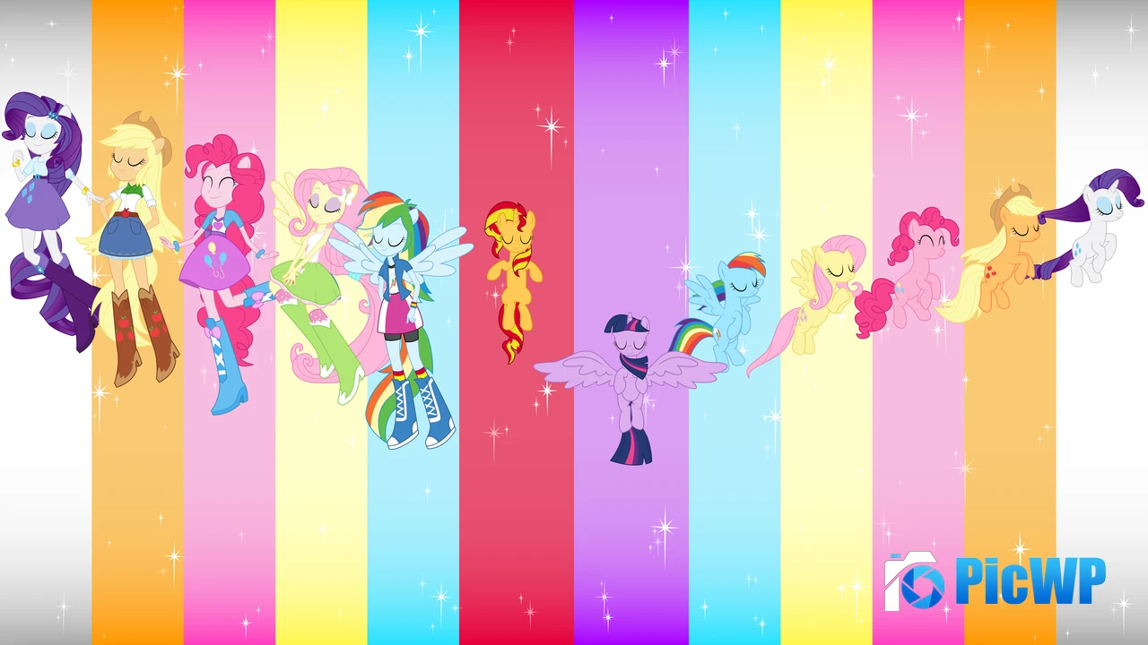 My Little Pony Mane Six 4K PC Wallpaper