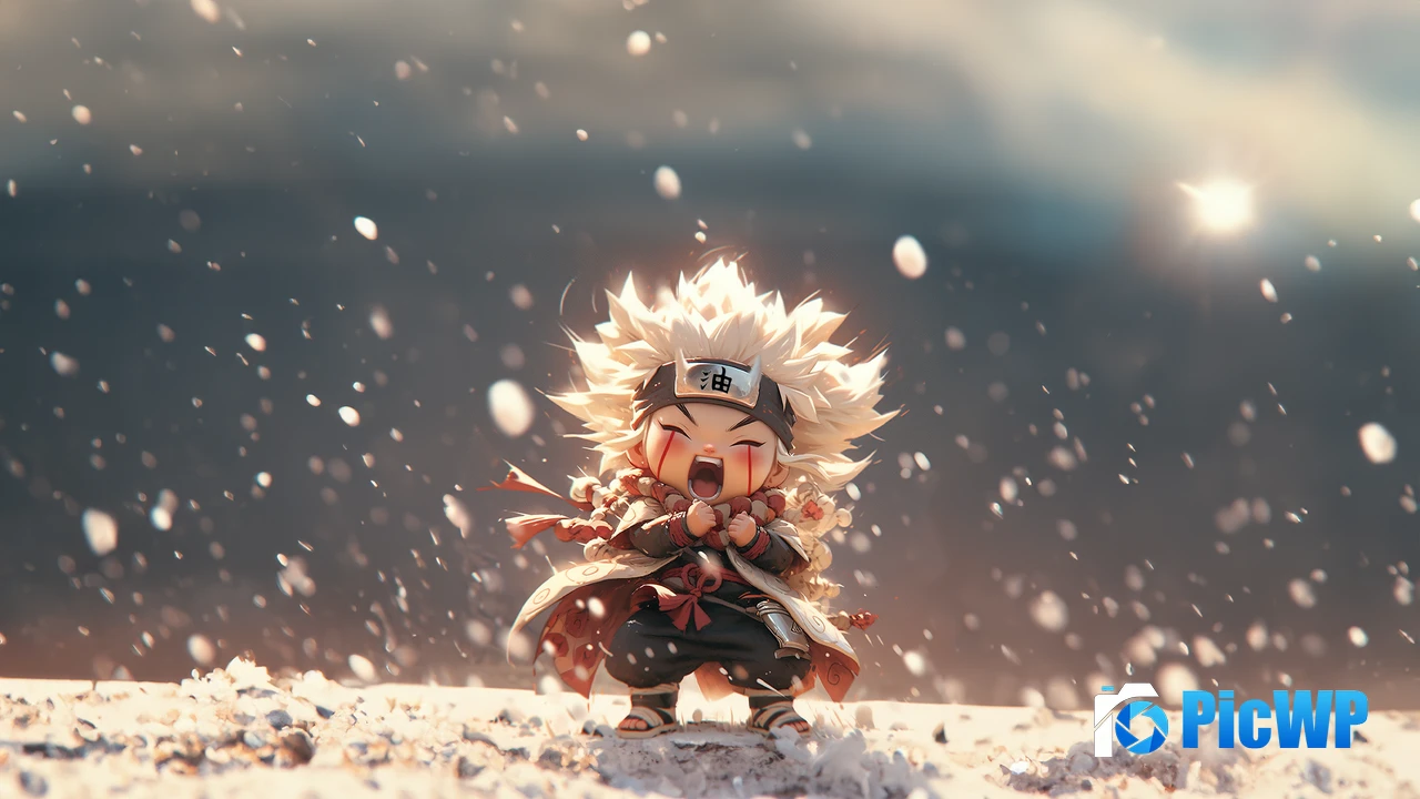 Jiraiya Chibi 4K PC Wallpaper