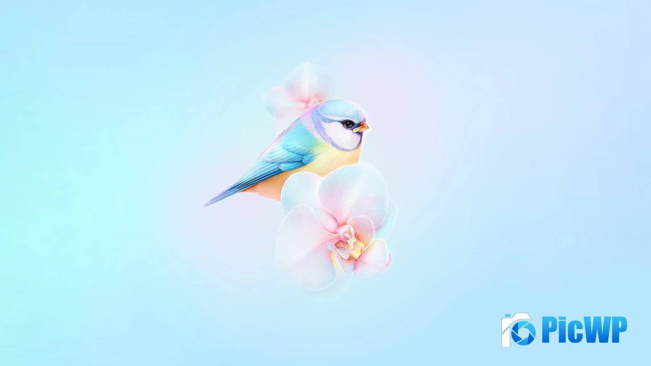 Eurasian blue tit Cute bird 4K PC Wallpaper