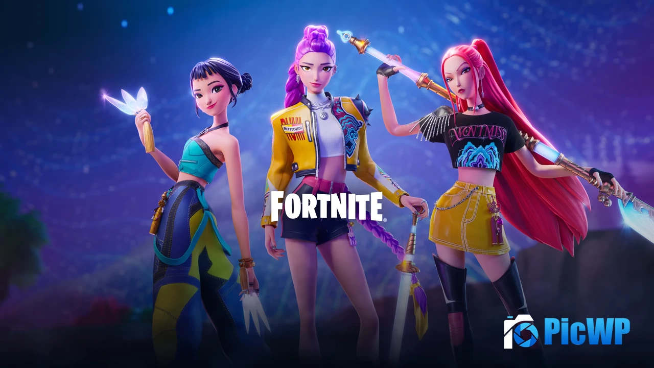Fortnite KPop Demon Hunters 4K PC Wallpaper