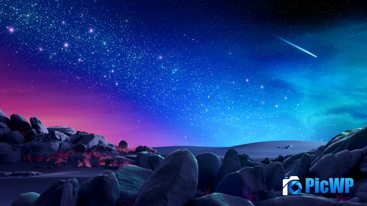 Night sky Colorful 4K PC Wallpaper