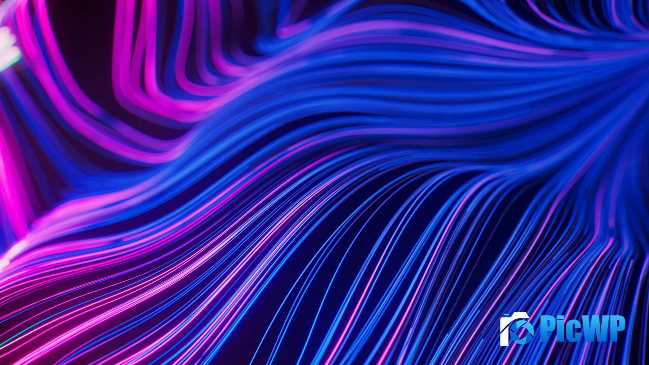 Glowing Swirls 4K PC Wallpaper