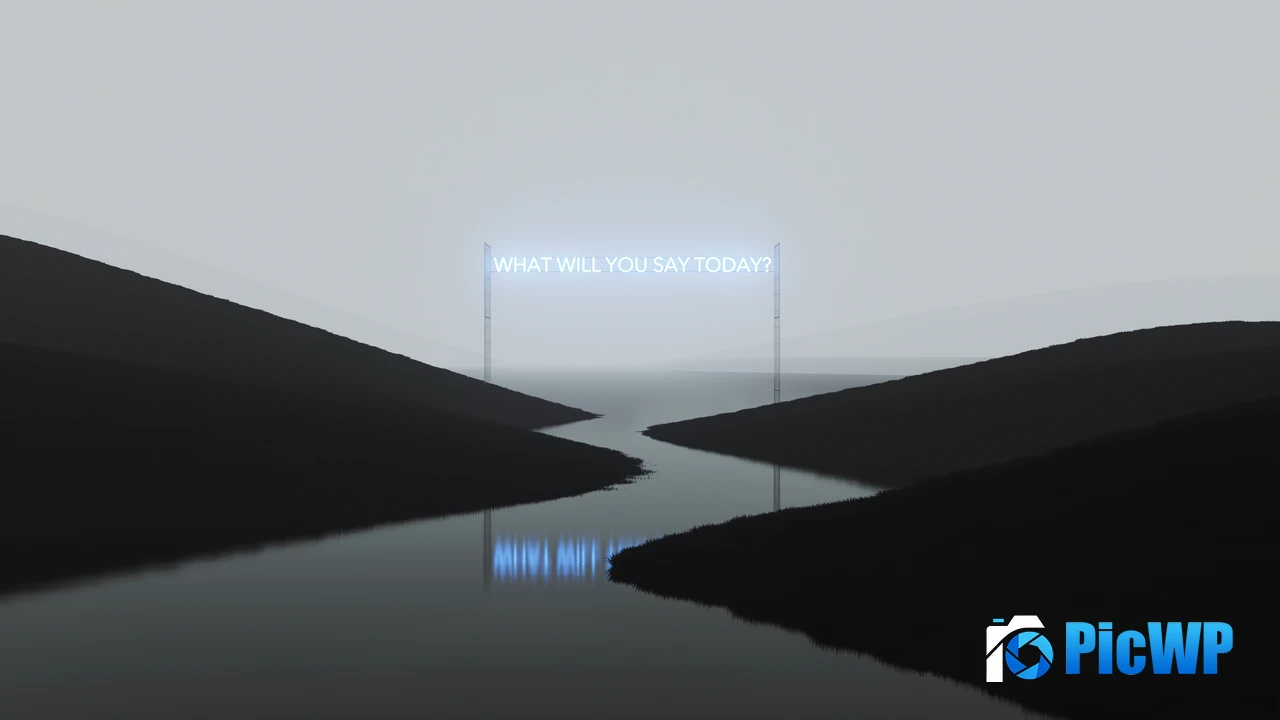 Neon sign River 4K PC Wallpaper