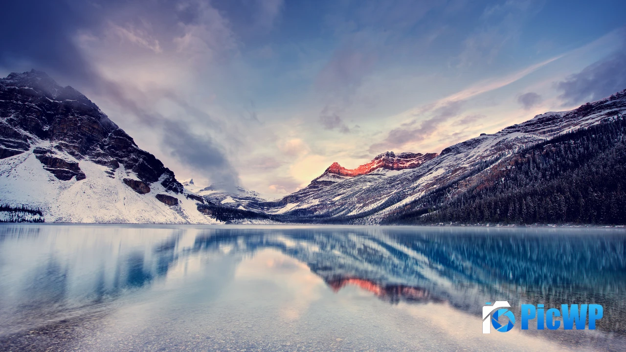 Bow Lake Canadian Rockies 4K PC Wallpaper