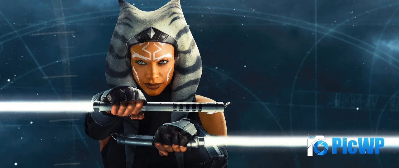 Rosario Dawson as Ahsoka Tano Ultrawide 6K Wide Wallpaper