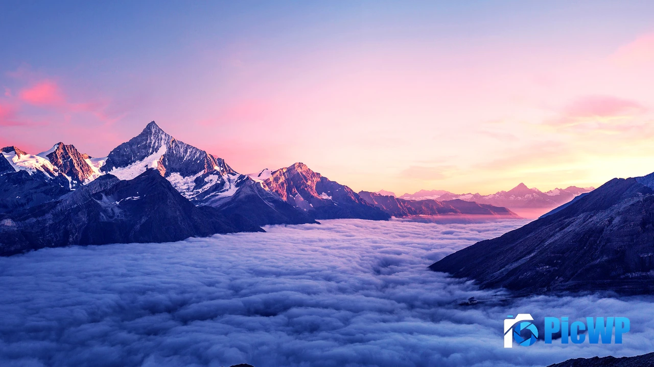 Mountain Peak Above clouds 4K PC Wallpaper
