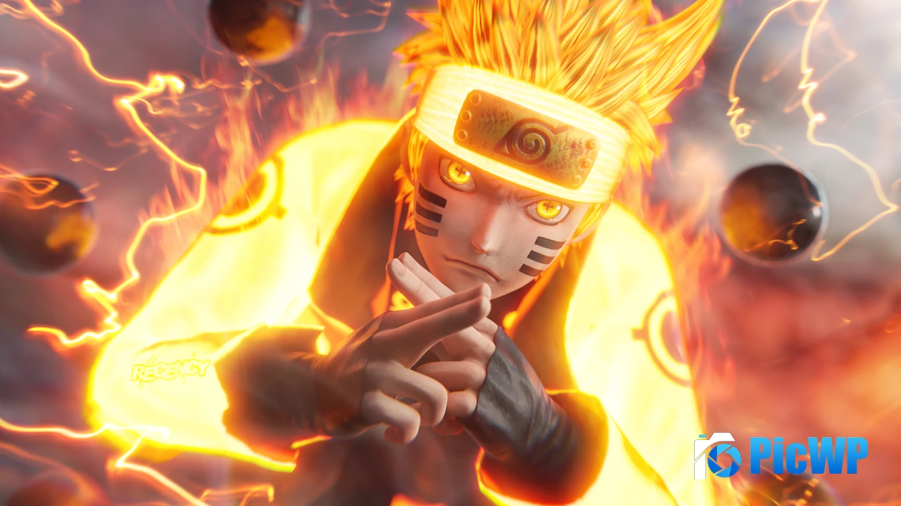 Naruto Uzumaki 3D Render 4K PC Wallpaper