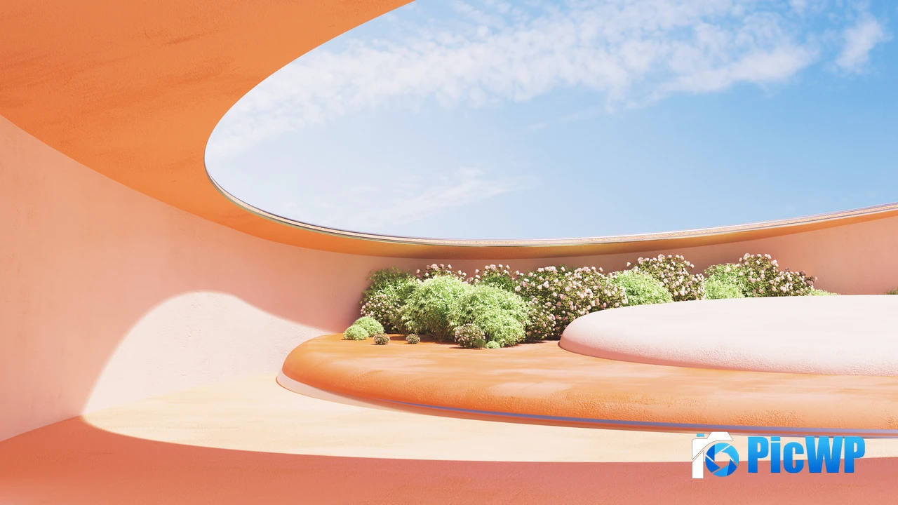 Orange aesthetic Interior 4K PC Wallpaper