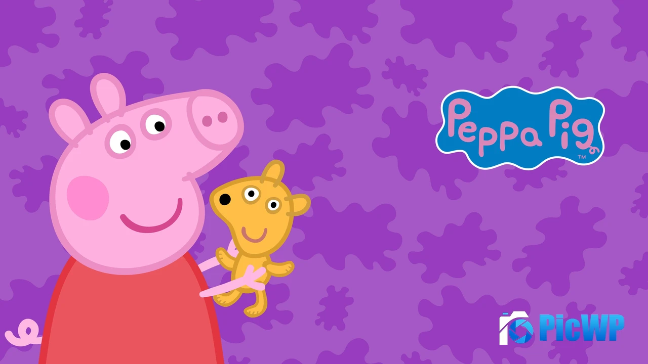 Peppa Pig Teddy 4K PC Wallpaper