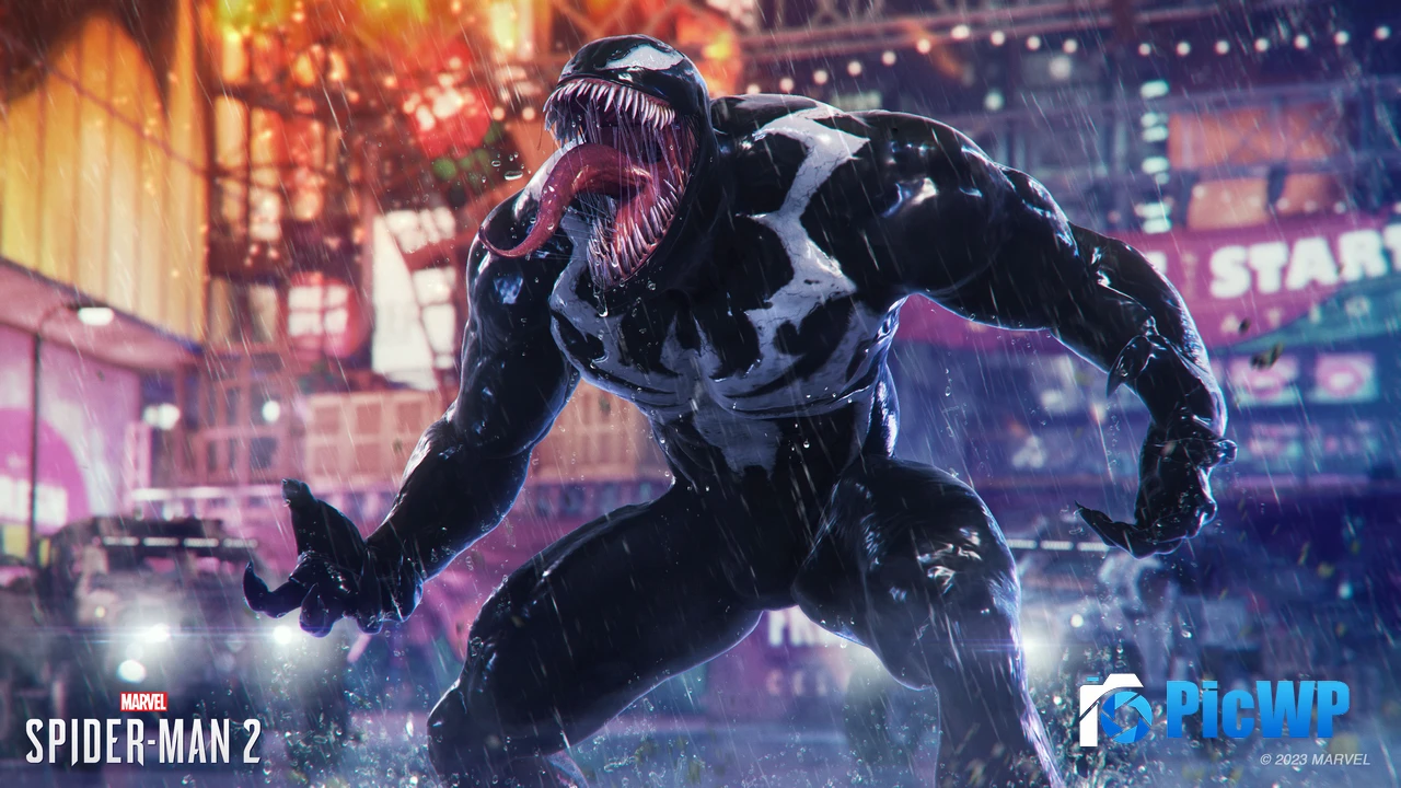 Venom in Marvel's Spider-Man 2 Game 4K PC Wallpaper