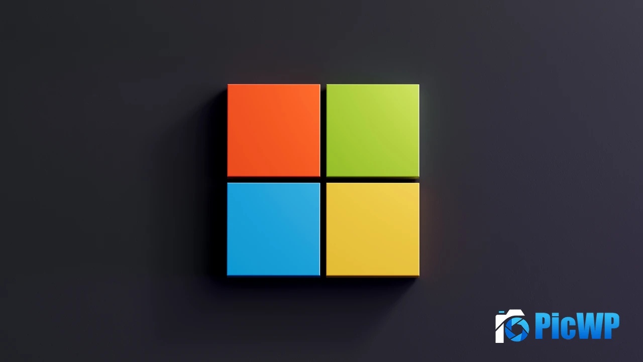 Windows logo Dark background 4K PC Wallpaper