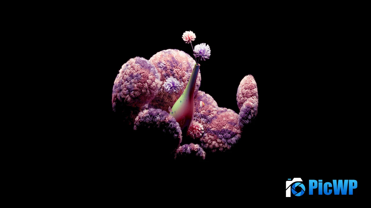 3D Dark aesthetic 4K PC Wallpaper