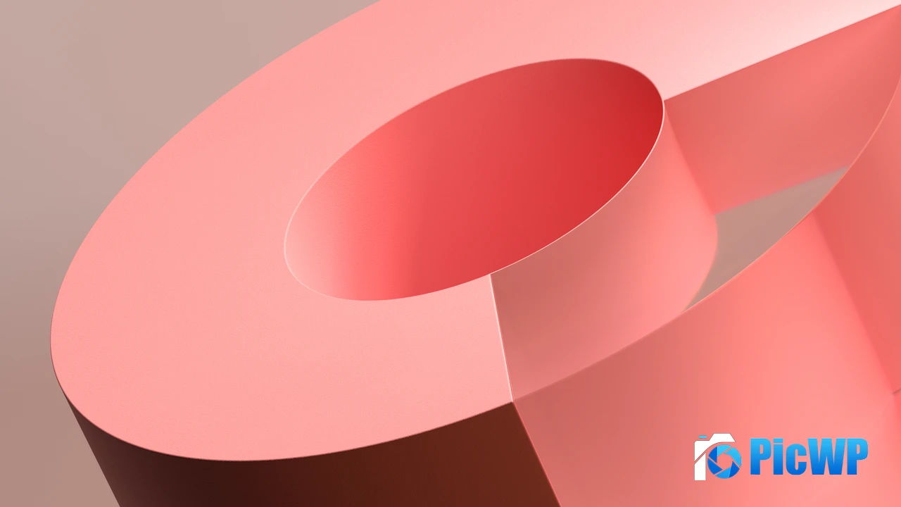 3D Pastel pink 4K PC Wallpaper
