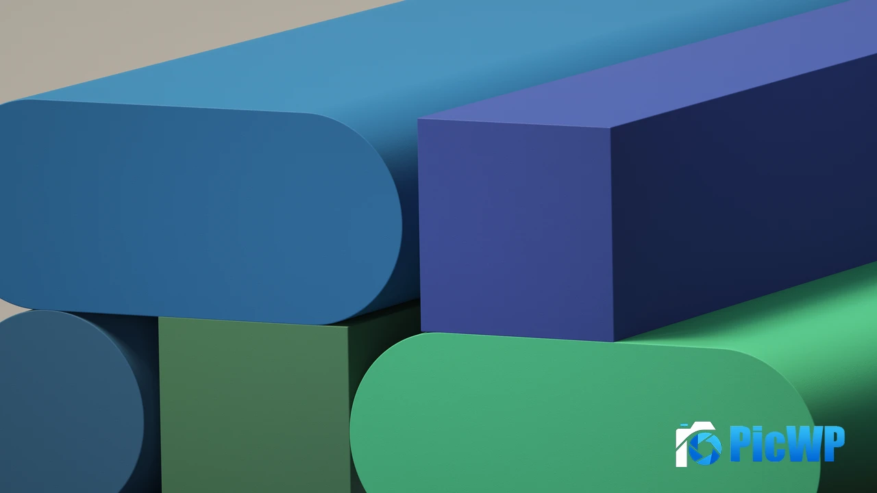 3D Shapes Geometric 4K PC Wallpaper