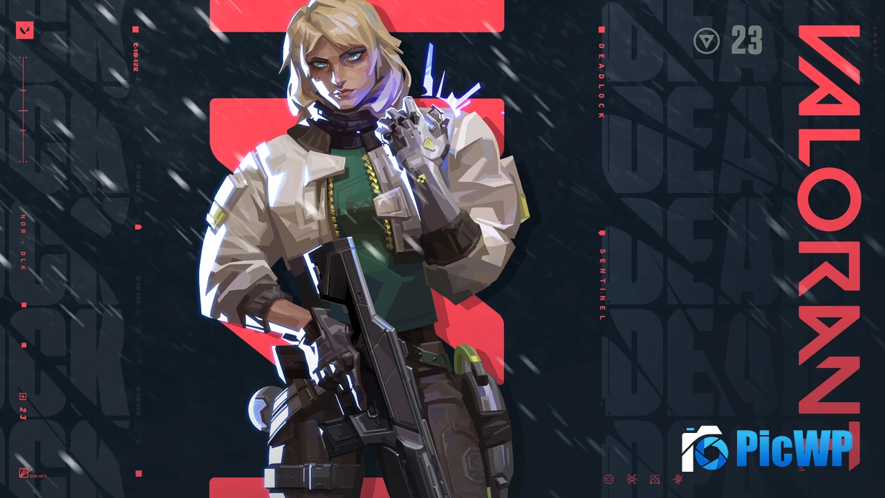 Valorant agent Deadlock 4K PC Wallpaper
