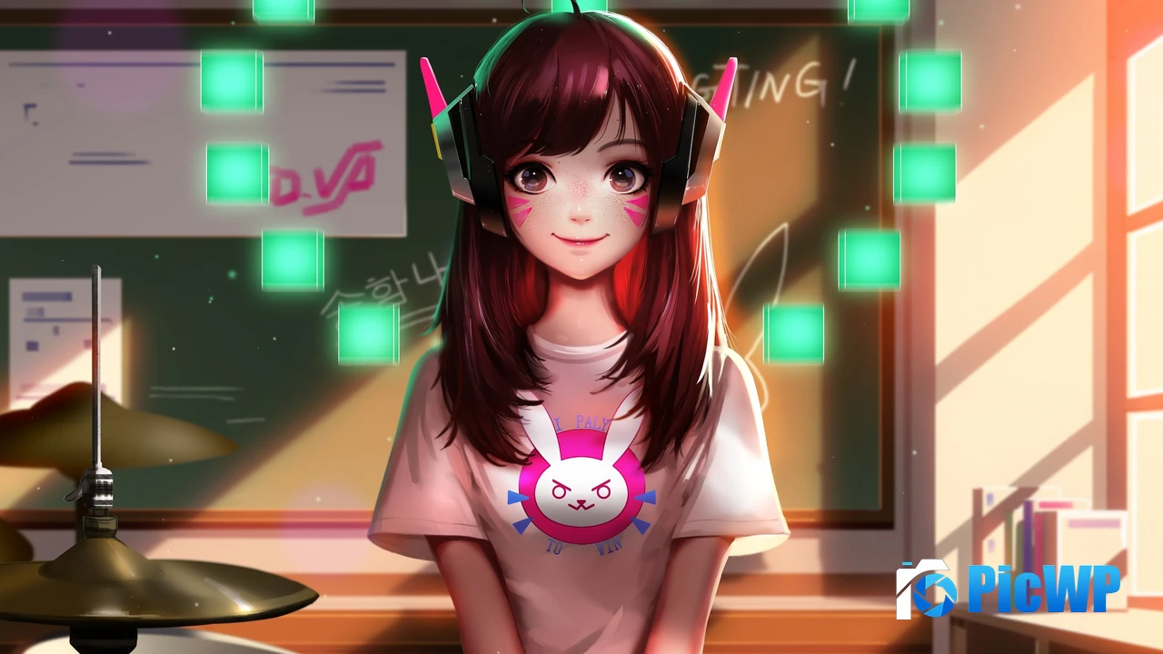 DVa Cute art 4K PC Wallpaper