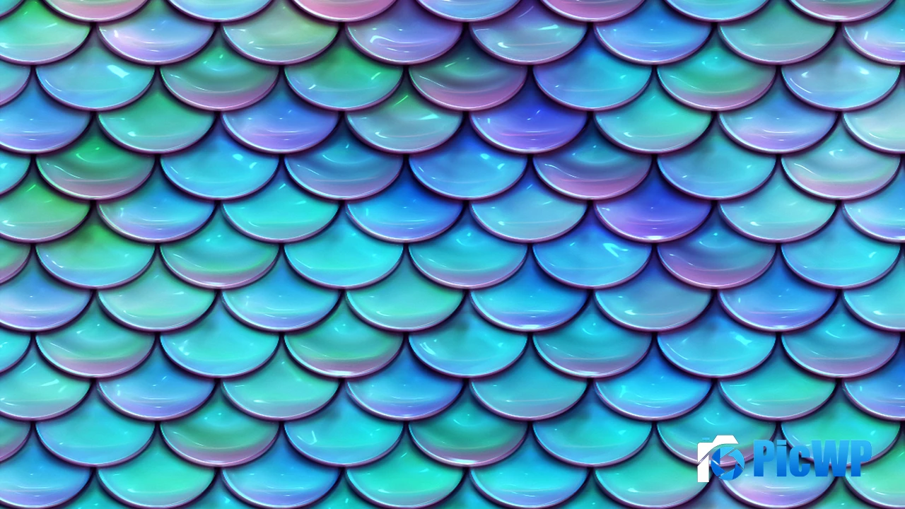 Mermaid scales Pattern 4K PC Wallpaper